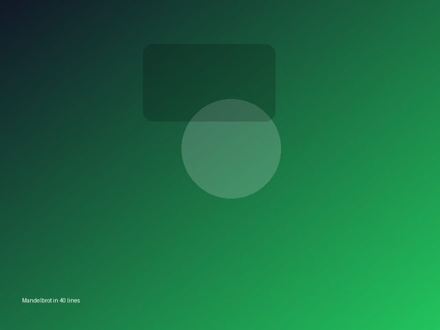 Colourful Mandelbrot set fractal rendered by a small C++ program
